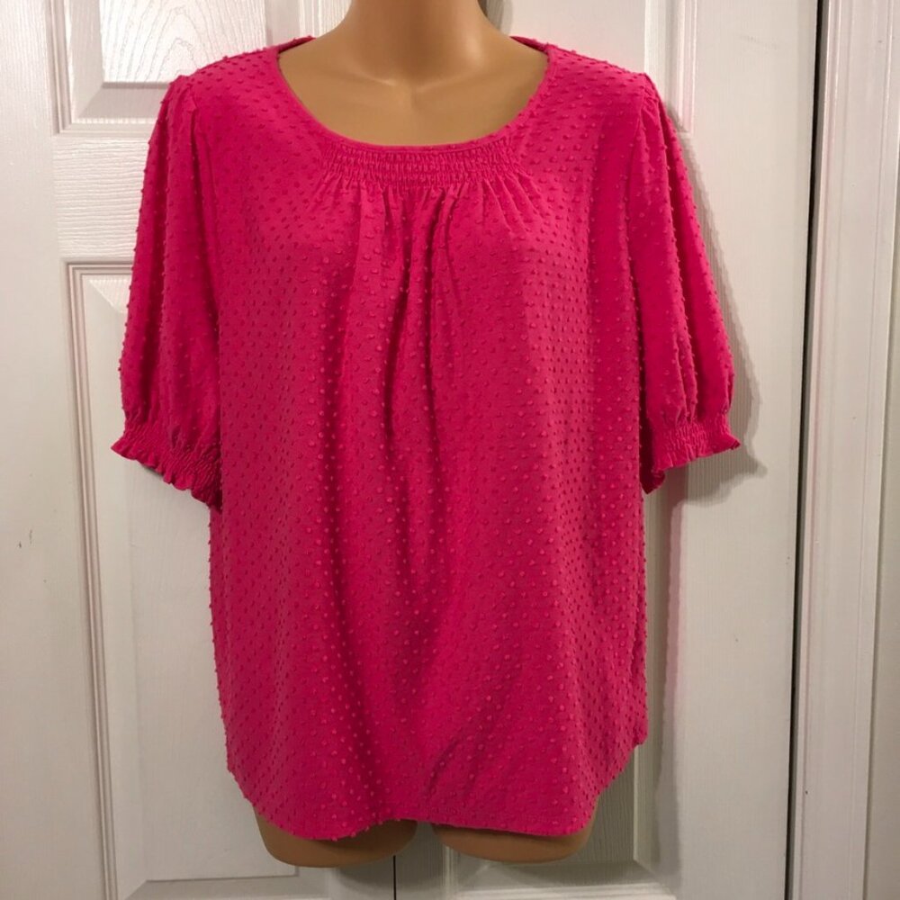J Crew Clip Dot Top Sz